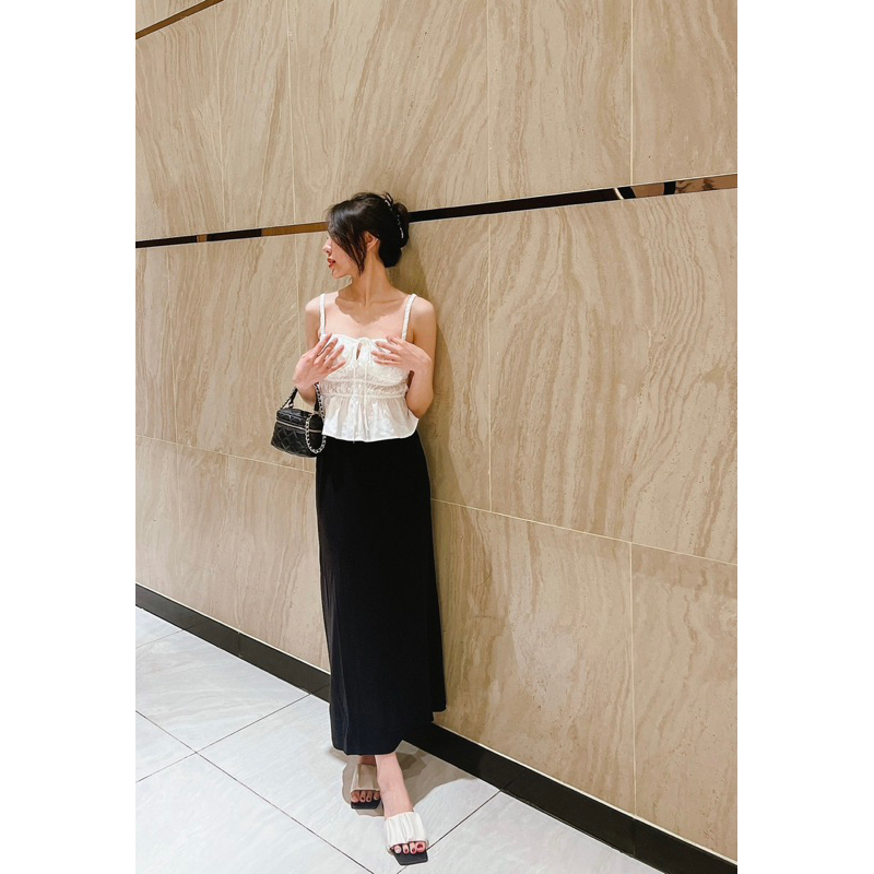 𝐀𝐌𝐘 𝐓𝐨𝐩 - Áo Linen Nhún