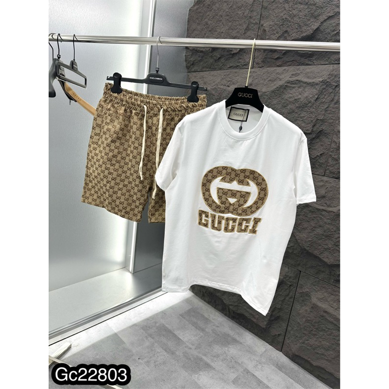 Bộ Hè Nam Thêu Chữ Đơn Giản - Bộ Hè Nam Chất Cotton Siêu Mát