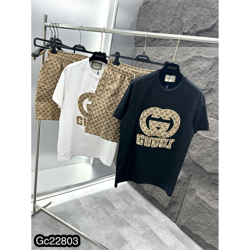 Bộ Hè Nam Thêu Chữ Đơn Giản - Bộ Hè Nam Chất Cotton Siêu Mát