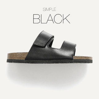 Dép đế trấu SIMPLE BLACK , dép trấu thời trang bốn mùa, dép trấu quai da bò thật thương hiệu Tonkin