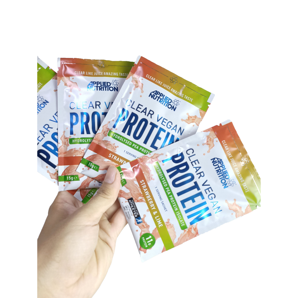 Gói 1 lần dùng Clear Vegan Protein Applied Nutrition vị Orange Lemon - Whey thực vật tách sữa hương trái cây