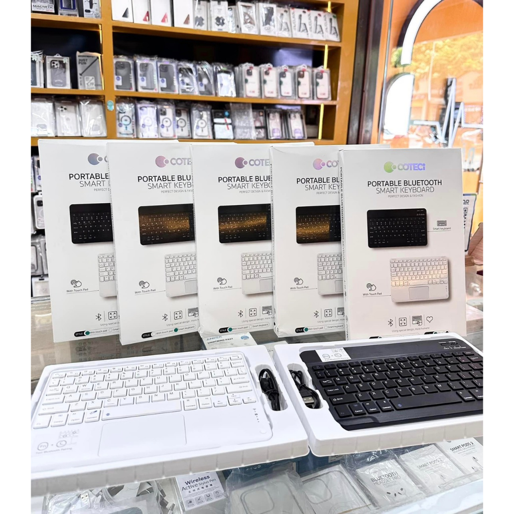 Bàn phím Bluetooth không dây COTECI Keyboard cho Máy tính bảng, IPad Gen 9/10 2022, điện thoại