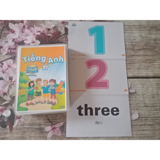 Flashcard I-learn Smart Start 1,2,3,4 Ép Plastic, khổ A5, 2 mặt