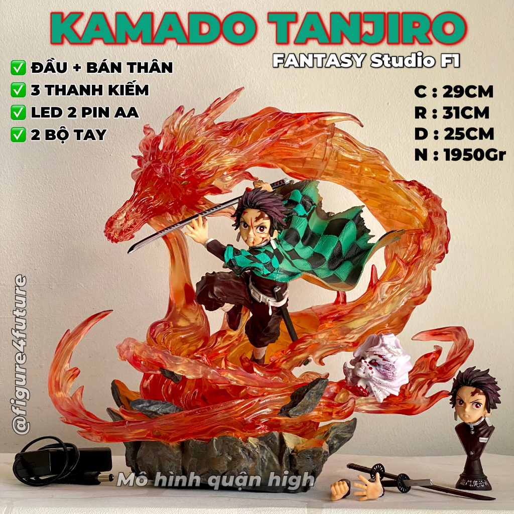 Mô hình Kamado Tanjiro Fantasy studio F1 cao 29CM cực đẹp - Tanjiro mô hình to nhất - kimetsu no yaiba - demon slayer
