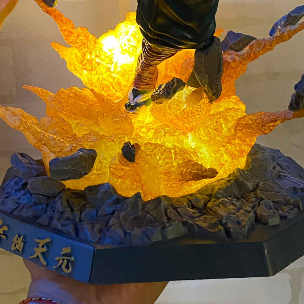 Mô hình Âm trụ Uzui tengen cao 35Cm - mô hình âm trụ tengen cực nét có LED - Kimetsu no yaiba Tengen