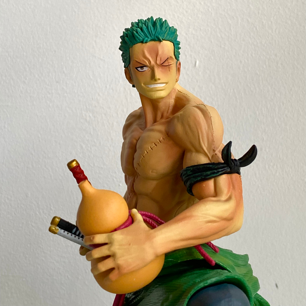 Mô hình Roronoa Zoro cao 36CM đứng trên thuyền - Zoro dáng đứng thuyền có 2 tay thay thế - one piece figure