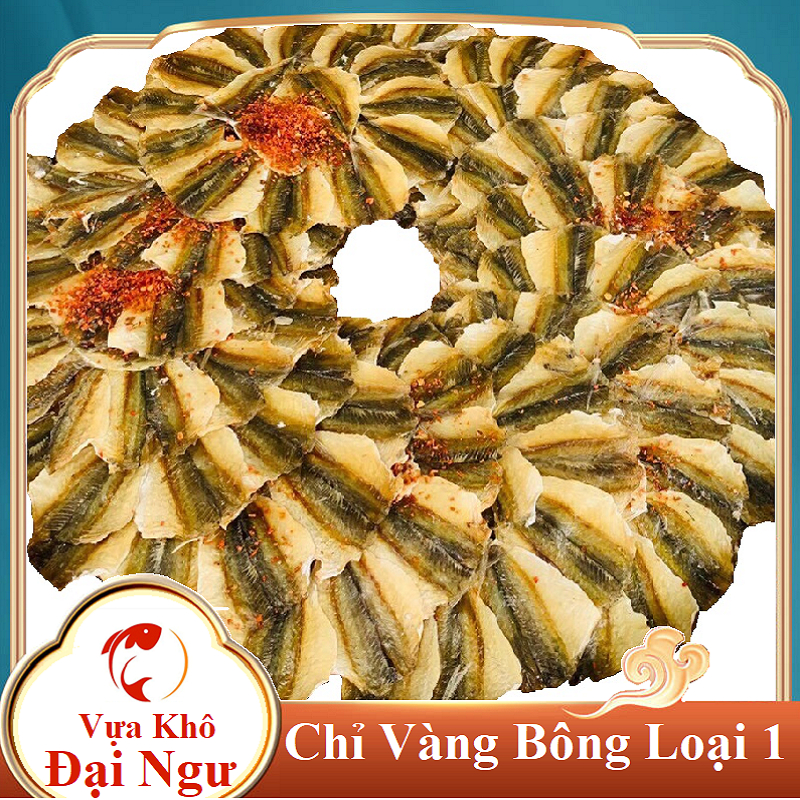 1kg Khô Cá Chỉ Vàng (Loại Bông) Tẩm Ướp Gia vị Vừa Ăn-Vựa Khô Đại Ngư