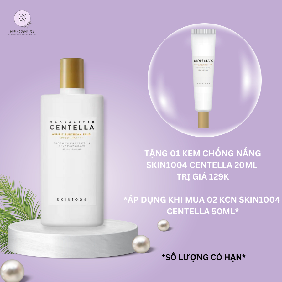 Kem Chống Nắng Skin1004 Madagascar Centella Air-Fit SunCream Plus Chống Oxy Hóa Phục Hồi Làm Dịu Da 50ml