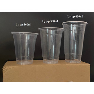Ly nhựa pp trơn - 360ml / 500 ml / 650ml / 700ml
