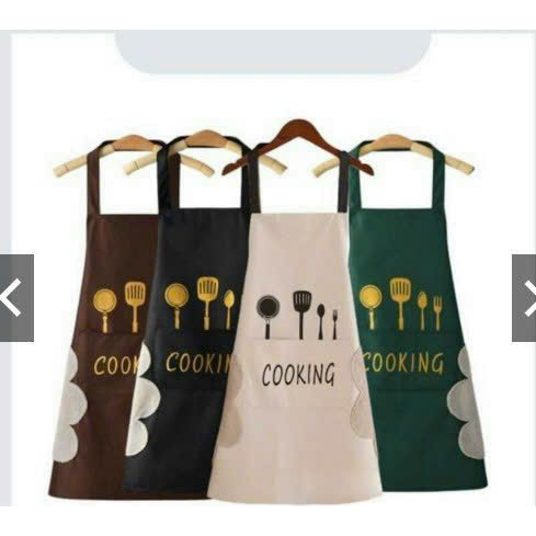 MVP1336 Tạp dề Cooking, có túi đựng và lau tay, làm bếp, pha chế, phục vụ, bán cafe dễ thương, chống thấm nước