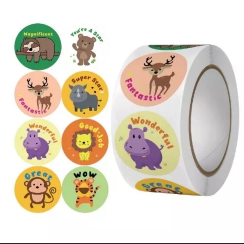 Sticker khen thưởng  tạo hứng thú cho bé học hàng loại dày, in sắc nét