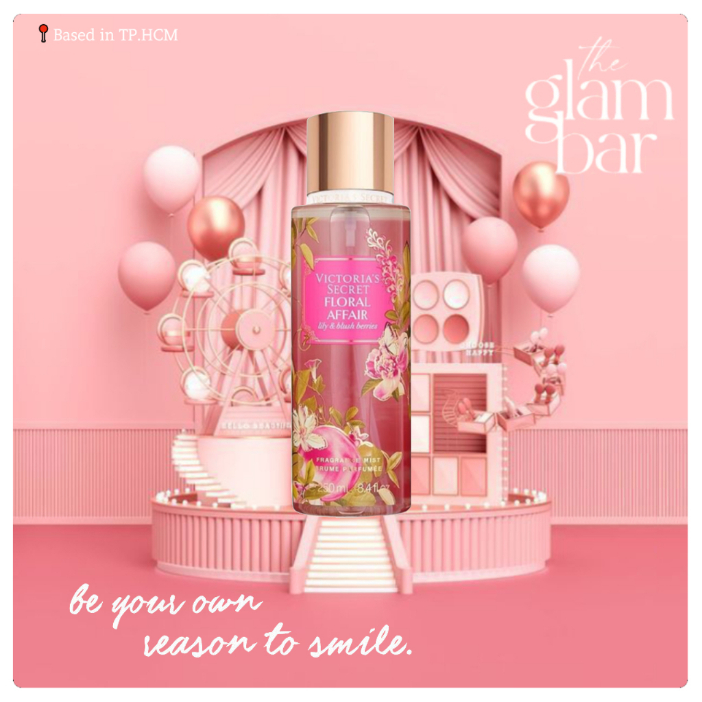 𝐭𝐡𝐞𝐠𝐥𝐚𝐦𝐛𝐚𝐫 ★ Xịt Thơm Toàn Thân VICTORIA SECRET - FLORAL AFFAIR 250ml
