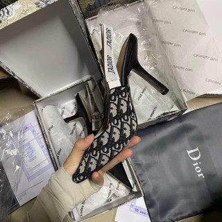 Sandal cao gót lưới bi trắng fullbox, bill, túi giấy 1688-9