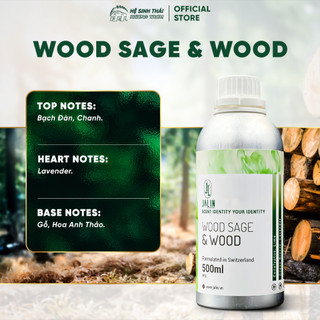 Tinh dầu nước hoa jalin wood sage & wood - 500ml