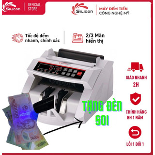 Máy đếm tiền Silicon MC 2200C, mẫu mới 2023, nhỏ gọn, tiện ích, bảo hành 18 tháng tận nơi,tặng kèm đèn soi