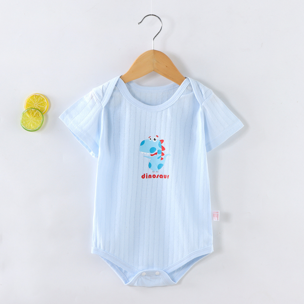 Body chip bé gái bé trai, Bộ bodysuit cộc tay mùa hè cho bé sơ sinh tới 12 tháng hàng Quảng Châu cao cấp