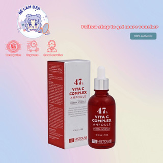 Serum dưỡng trắng histolab vita c complex ampoule 47% - đỏ 50ml