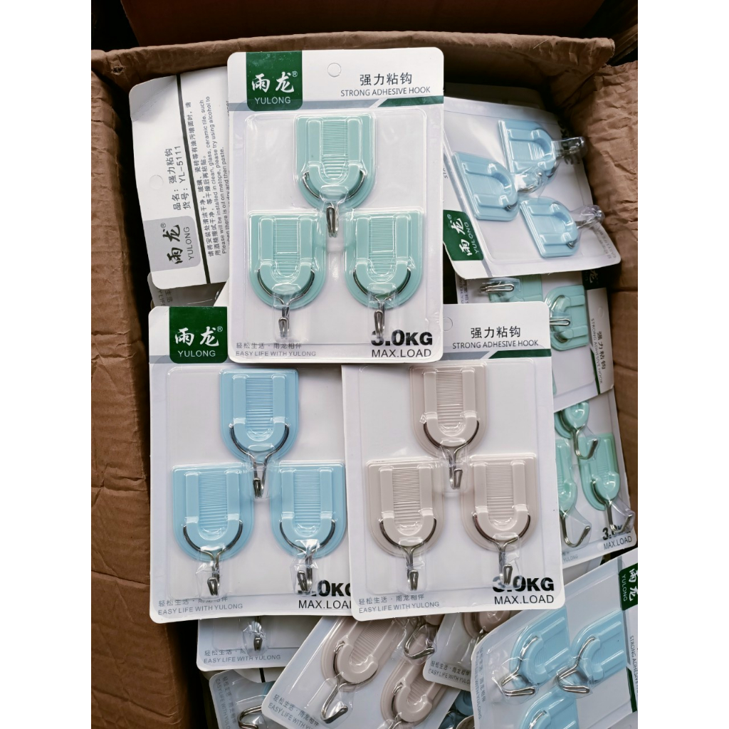 Set 3 móc treo đồ nhiều hình ngộ nghĩnh đa năng dán tường phòng tắm, nhà bếp