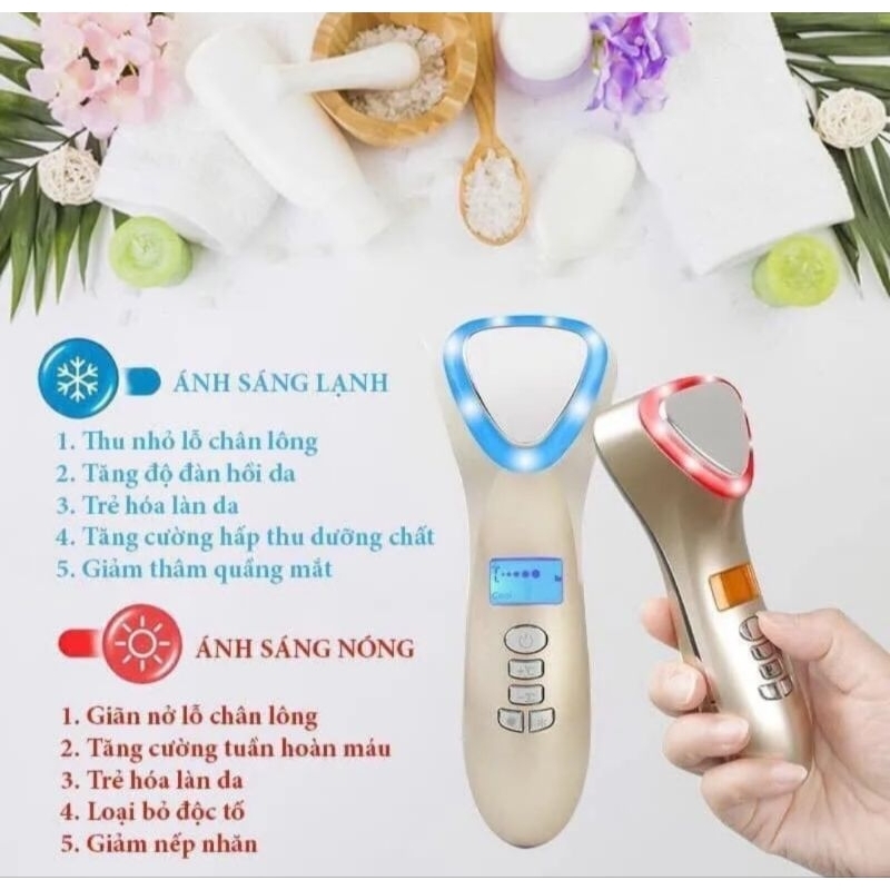 Máy điện di nóng lạnh kết hợp ánh sáng sinh học