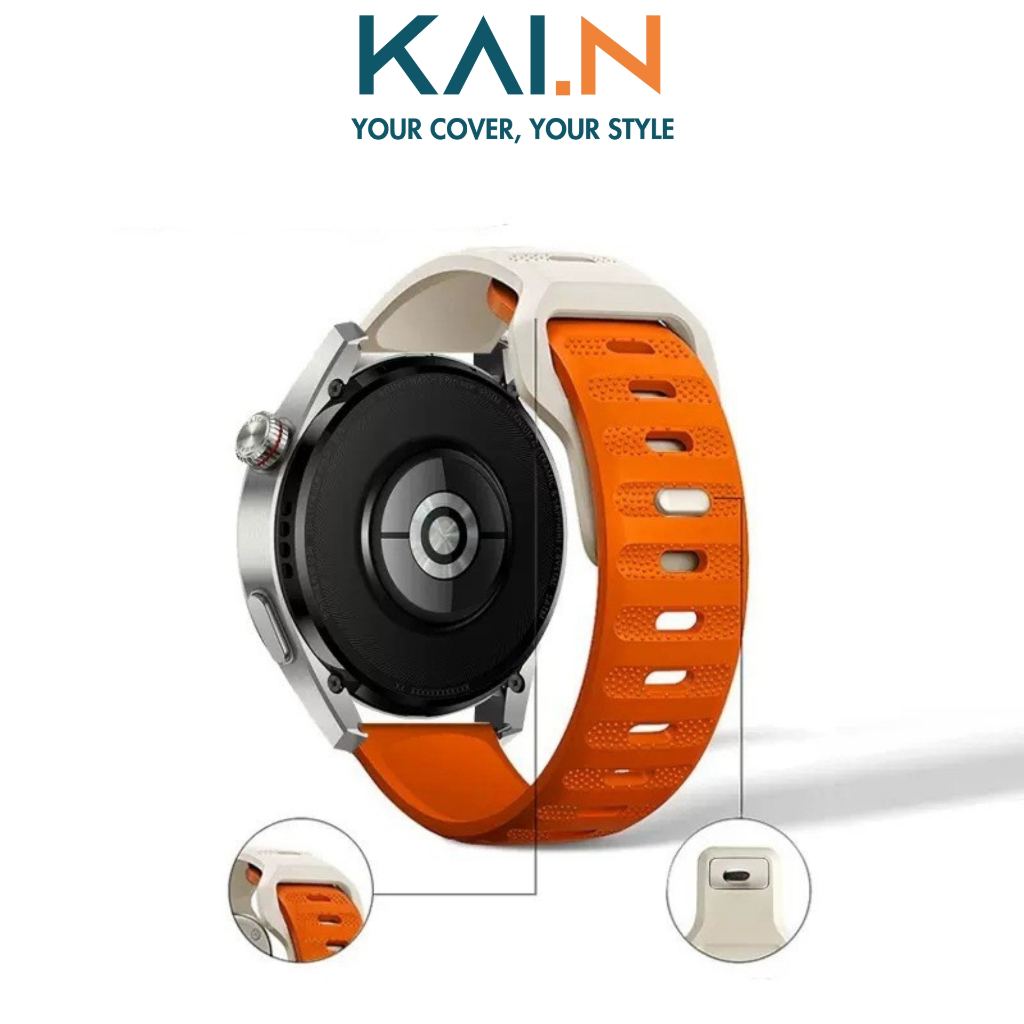 Dây Đeo Thể Thao Cho Galaxy Watch 5/4/3, Huawei Watch GT/GT2/GT3/Pro, Amazfit GT2/3/4,Garmin Size 20/22mm, Kai.N Sport