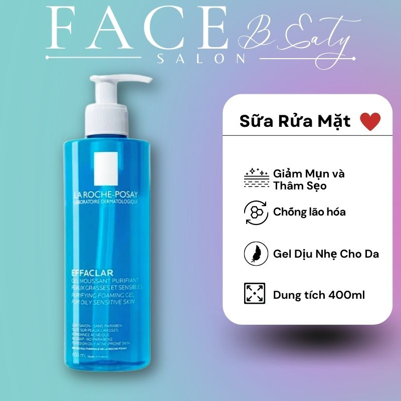 Sữa rửa mặt La Roche-Posay Effaclar Purifying Foaming Gel cho da dầu, mụn 400ML doulishop cvjdmb_ttn