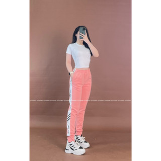 Áo crop trơn , quần jogger chữ dọc anling [hình thật shop chụp] Eothon60