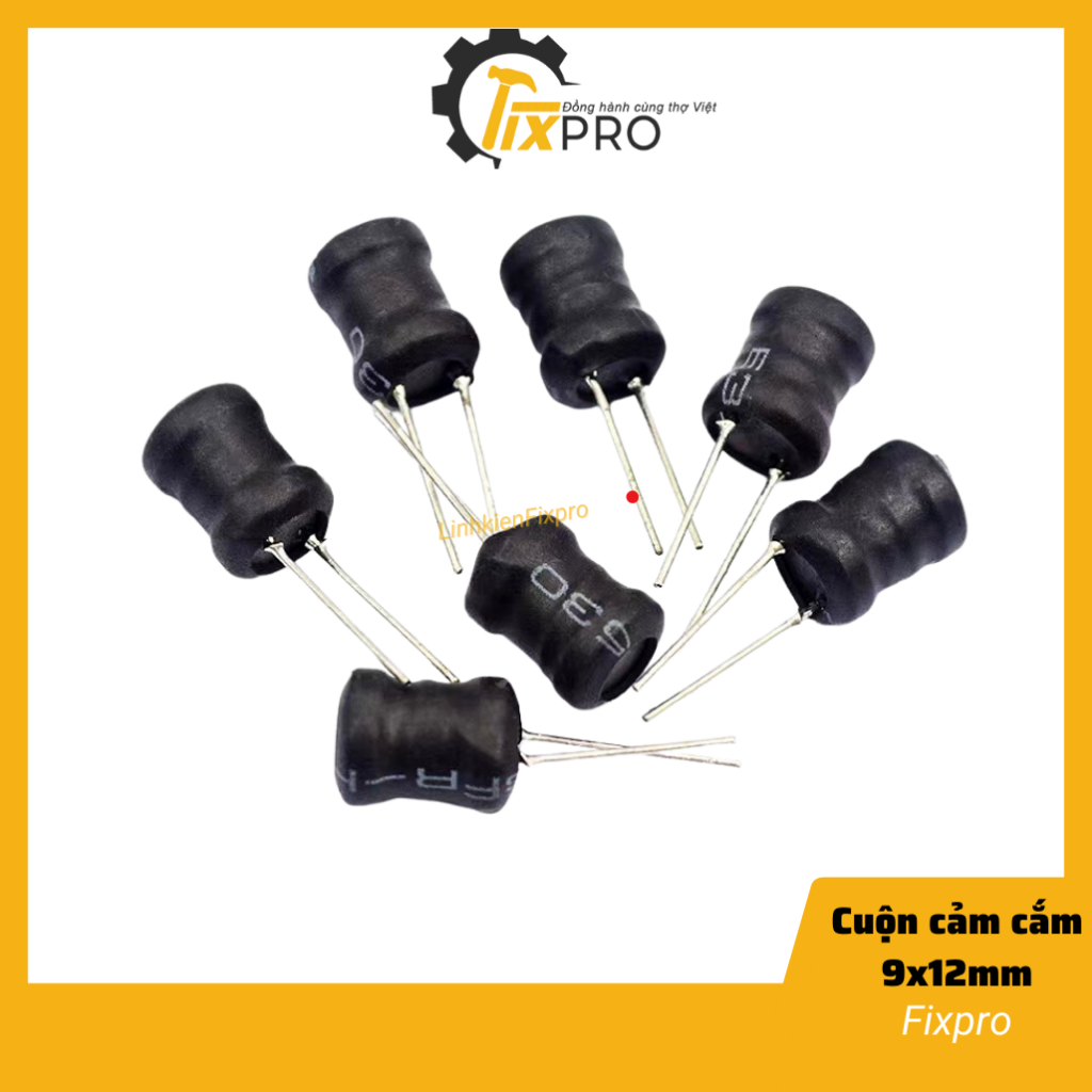 Cuộn cảm cắm 1mH 9x12mm 0912 chất lượng tốt - Fixpro