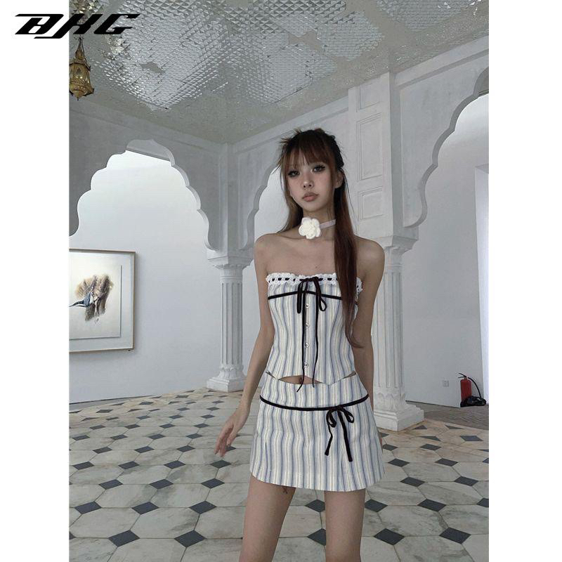 Set áo kèm chân váy xinh chuẩn girl TQ [ hàng có sẵn]