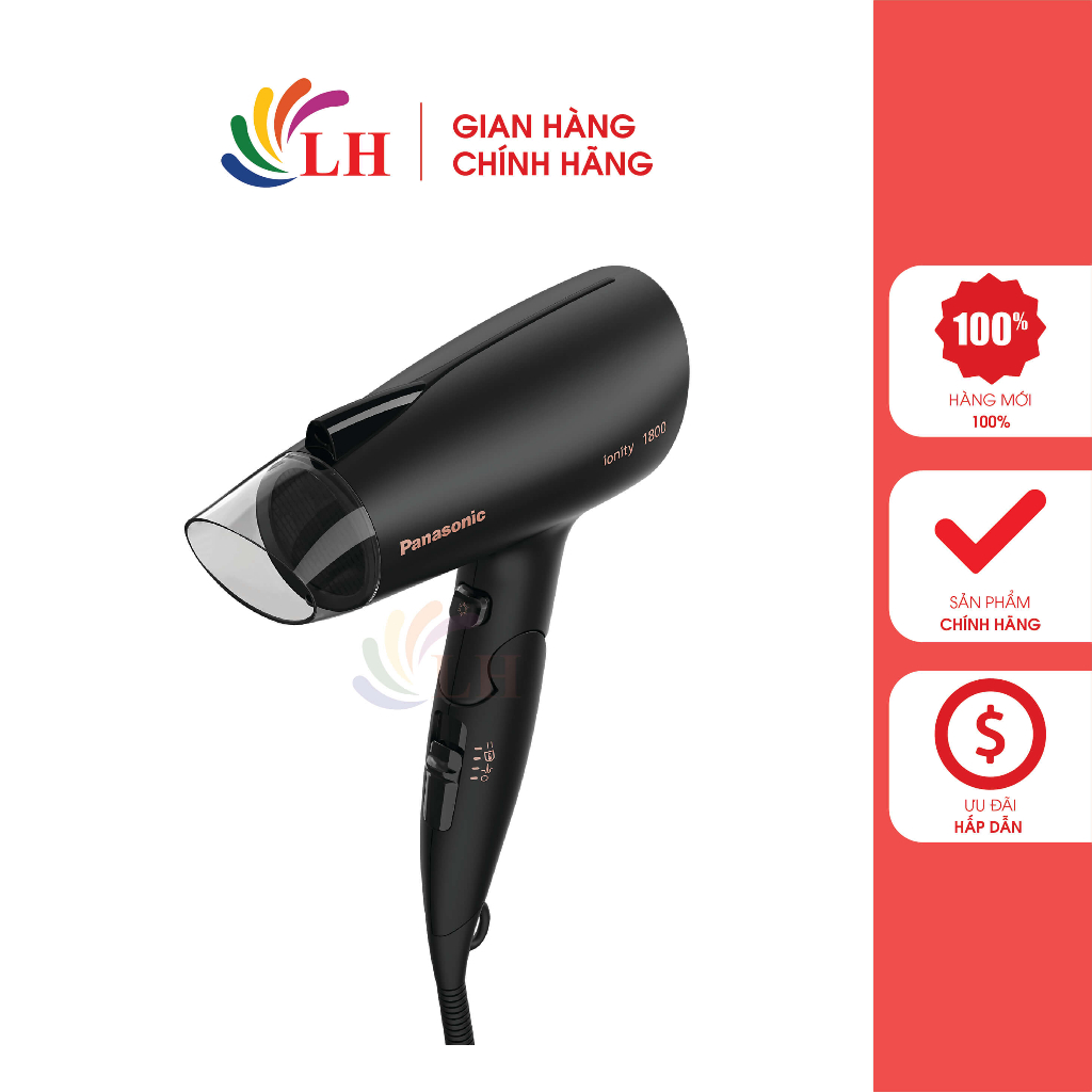 Máy sấy tóc Panasonic EH-NE27-K645 - Hàng chính hãng - Gọn nhẹ & Dễ cầm nắm