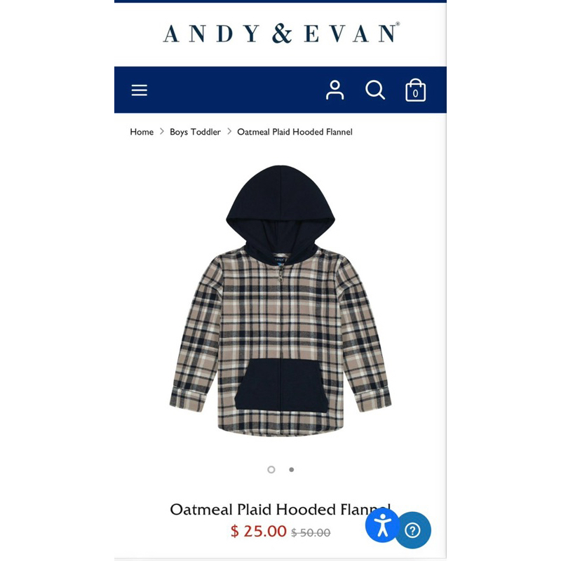 😍😍 Khoác sơmi có nón Andy & Evan-thương hiệu đến từ Mỹ cho các chàng 5 đến 10t