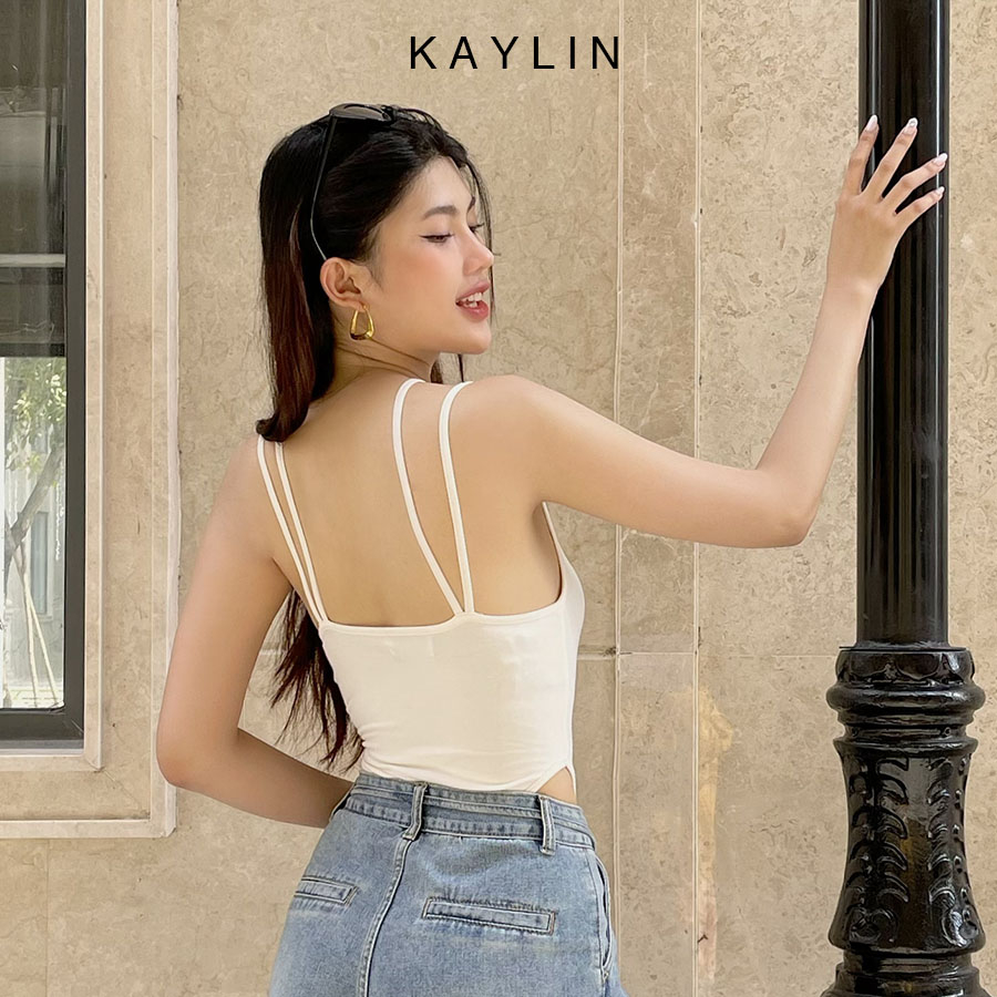 Bộ bodysuit KAYLIN liền thân hai dây dáng ôm đi biển party phong cách N2070