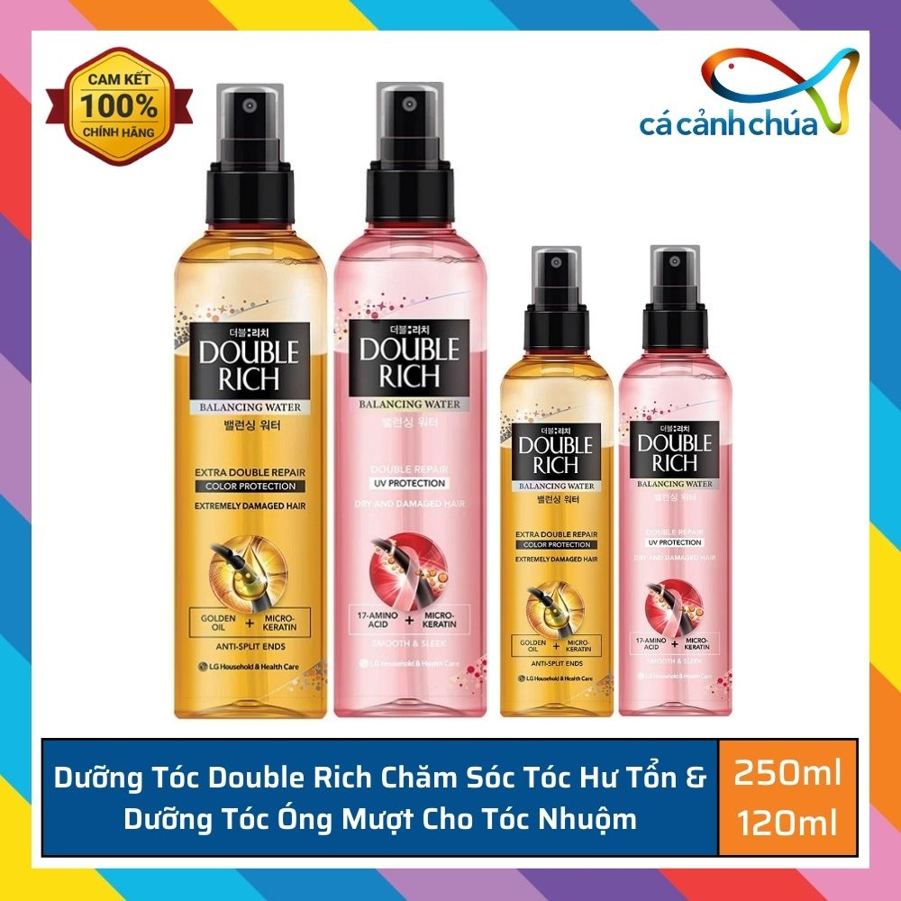 Dưỡng tóc Double Rich chăm sóc tóc Khô sơ hư tổn và dưỡng tóc óng mượt cho tóc nhuộm 120ml/ 250ml