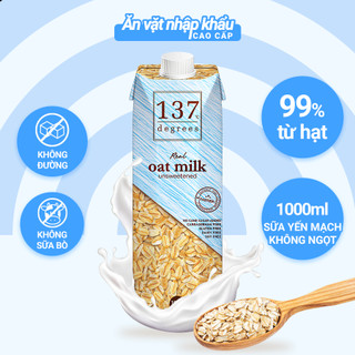 Sữa hạt yến mạch không đường 137 degrees