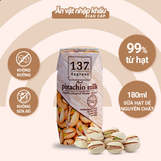 Sữa Hạt Dẻ Cười Nguyên Chất 137 Degrees (Lốc 180ML x 3 Hộp)