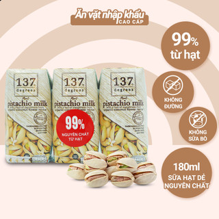 Sữa Hạt Dẻ Cười Nguyên Chất 137 Degrees (Lốc 180ML x 3 Hộp)