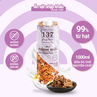 Sữa Hạt Óc Chó Nguyên Chất 137 Degrees (Hộp 1000ML)