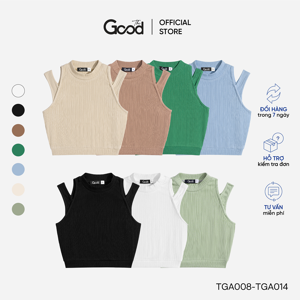 [Mã FATREND2810 giảm đến 30k tối đa 99k] Áo Croptop Len Tăm Cut Out The Good/Tanktop Cutout