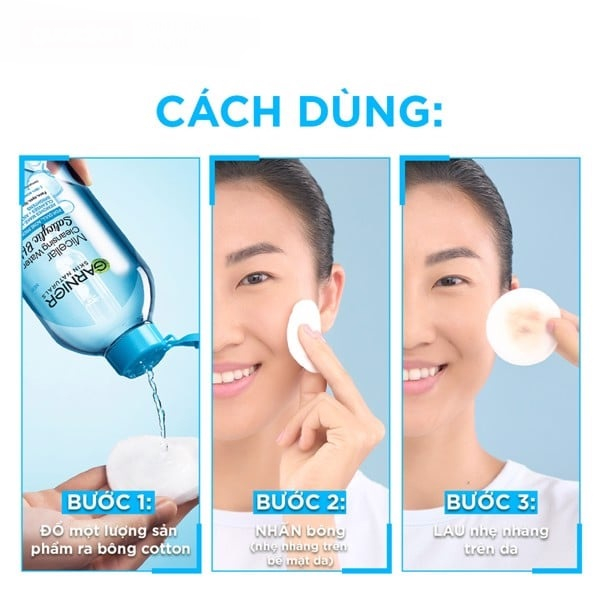 Nước tẩy trang Garnier Micellar Water dành cho mọi loại da 400ml