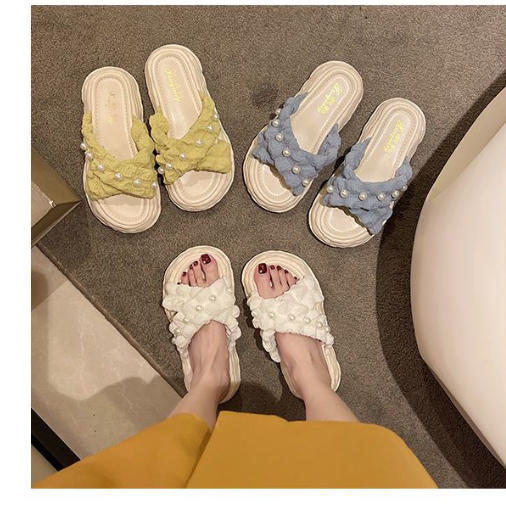 Dép bánh mỳ nữ có big size 40 41 42 43 đế 4cm