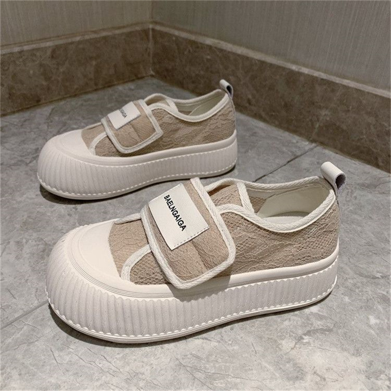 Giày thể thao ulzzang có big size 41 42 43 44 đế bánh mỳ phối lưới