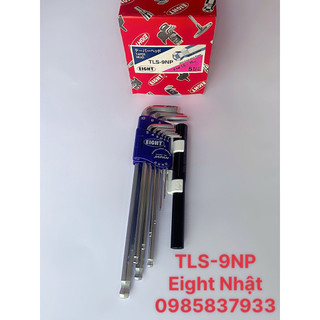 Bộ lục giác Nhật 9 chi tiết 1.5-10 mm với tay công lực TLS-9NP đầu bi Eight tại Máy cầm tay NTT vặn ốc chìm dễ dàng
