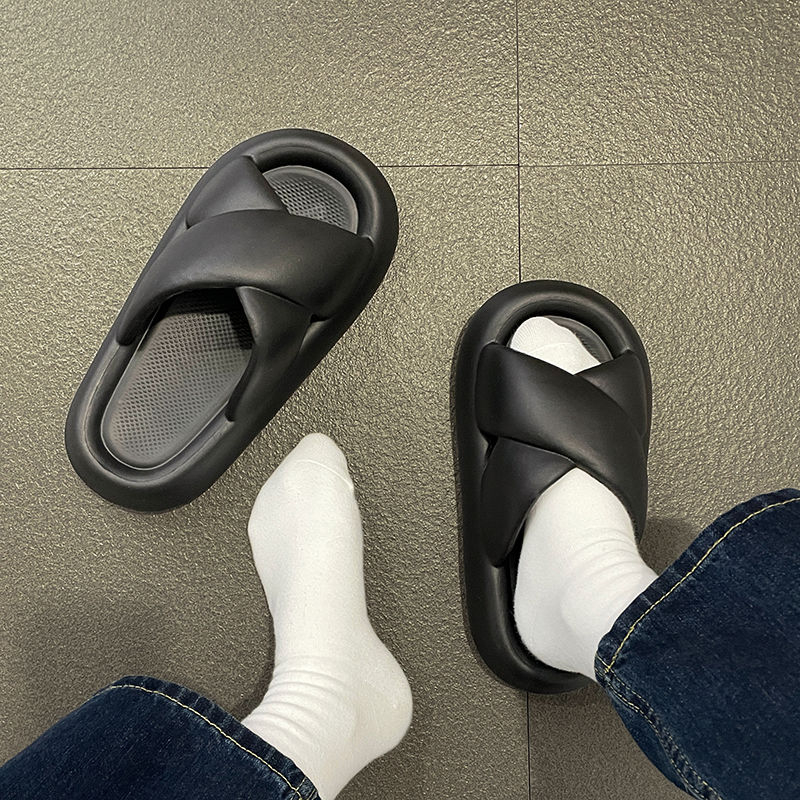 Dép bánh mì nữ Hàn Quốc quai chéo phong cách Đi Biển Mùa Hè Cho Nữ