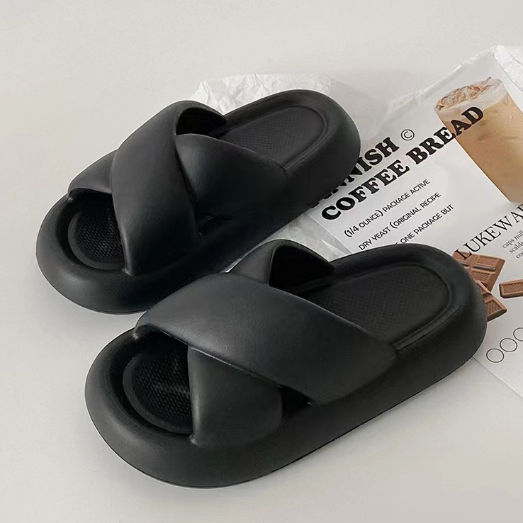 Dép bánh mì nữ Hàn Quốc quai chéo phong cách Đi Biển Mùa Hè Cho Nữ