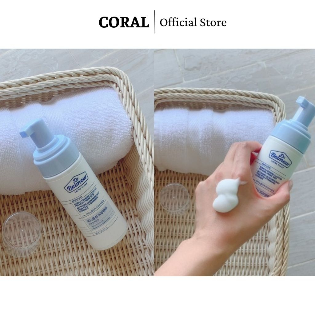 Sữa Rửa Mặt Giành Cho Da Dầu Mụn Dạng Bọt Dr. Belmeur Amino Clear Bubble Foaming Cleanser 150ml