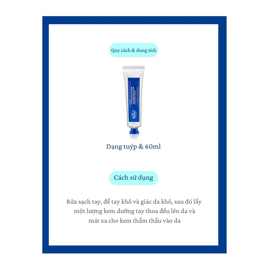 Kem Dưỡng Da Tay Dr.Belmeur The Face Shop Advanced Cica Recovery Hand Cream 60ml