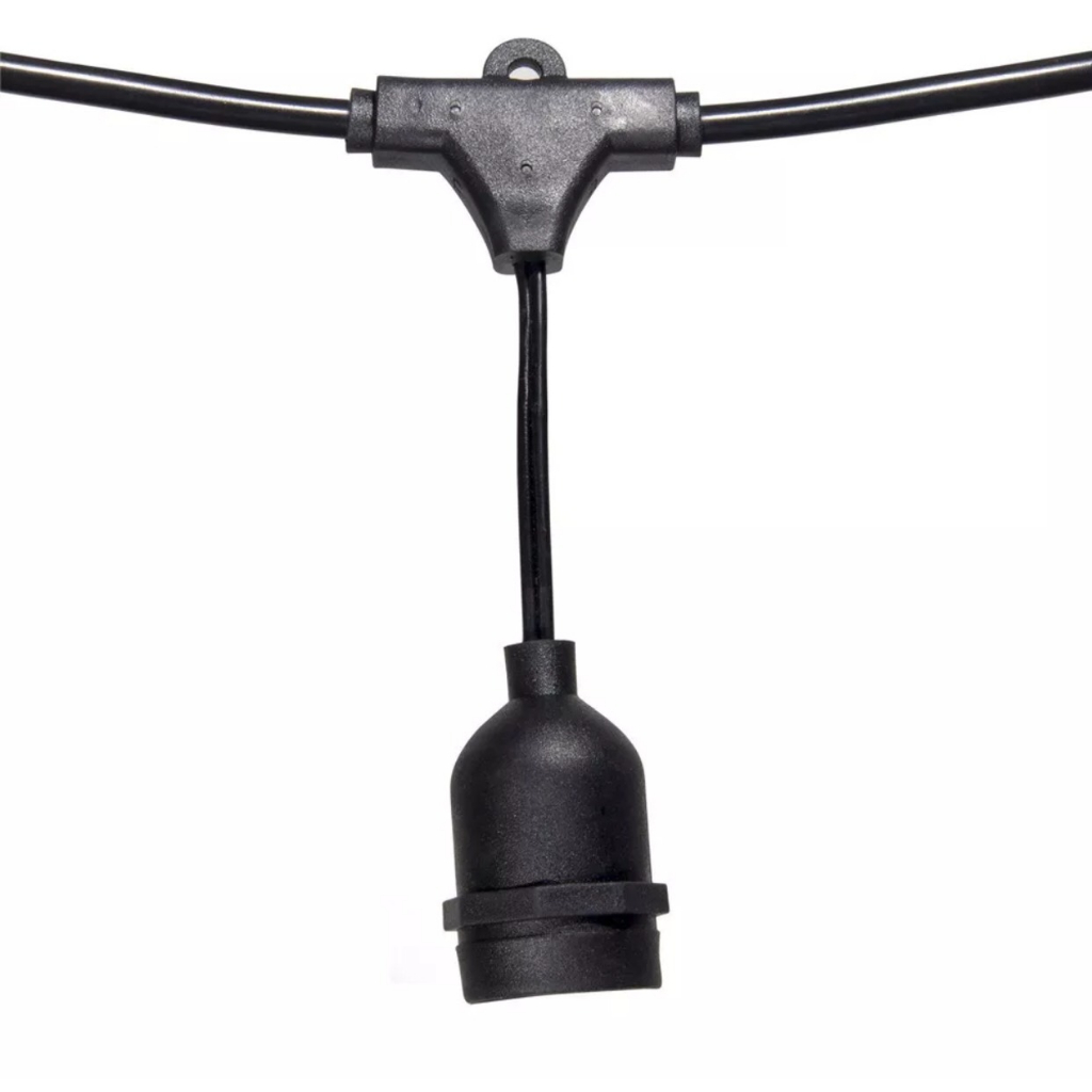 Dây bóng đèn trang trí ngoài trời chống nước dùng cho quán cà phê trà sữa decor nội thất 10m 30 đui, dây đúc (loại tốt)