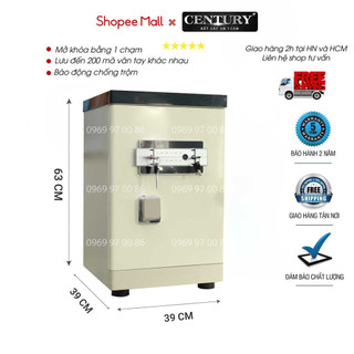 Két sắt Century cao cấp CF630 vân tay điện tử tích hợp sạc không dây thông minh