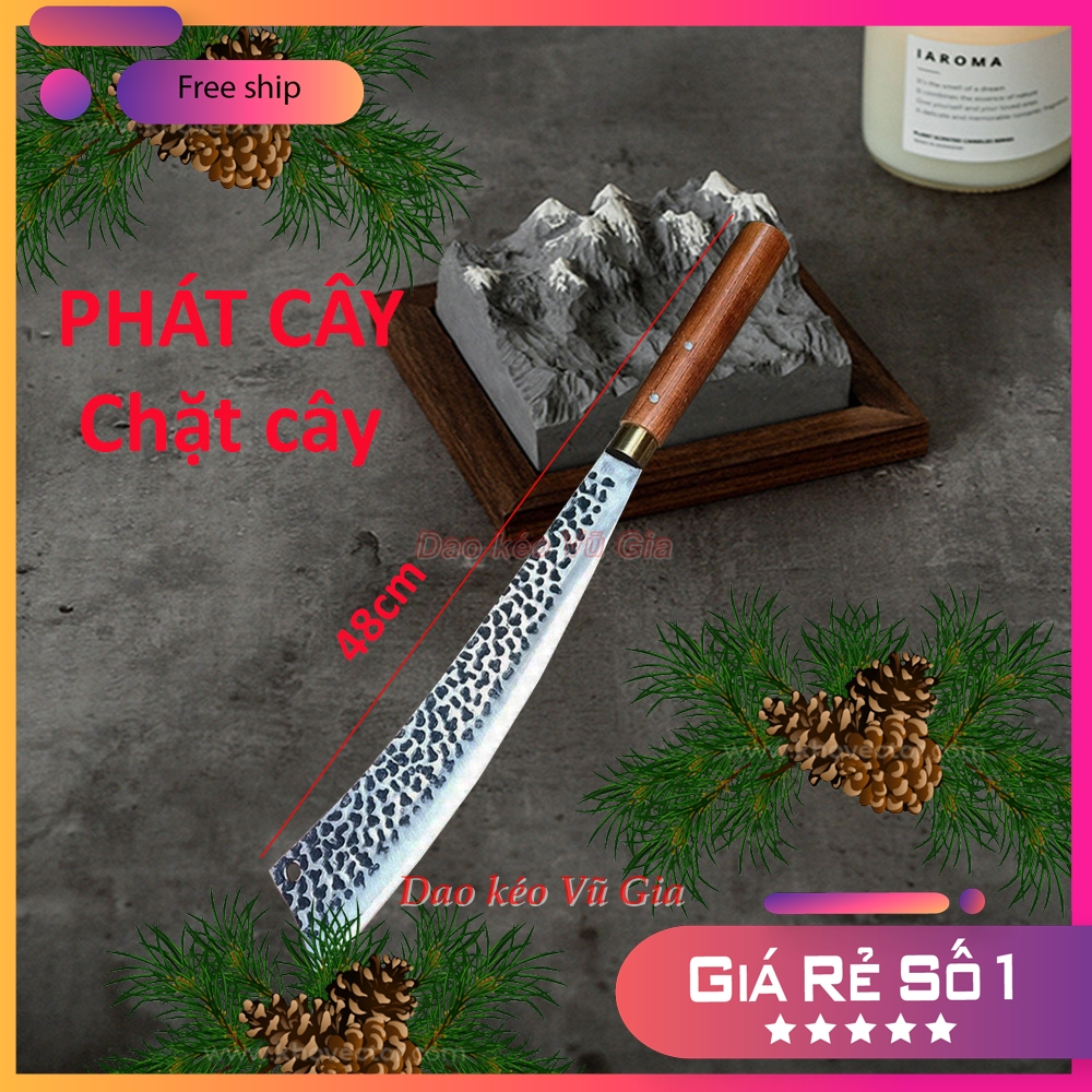 Dao Parang Chặt Cây, Phát Cây, dao sashimi Thép Nhíp ô tô , Dài 48cm - Hàng loại 1 - Dụng cụ nhà bếp