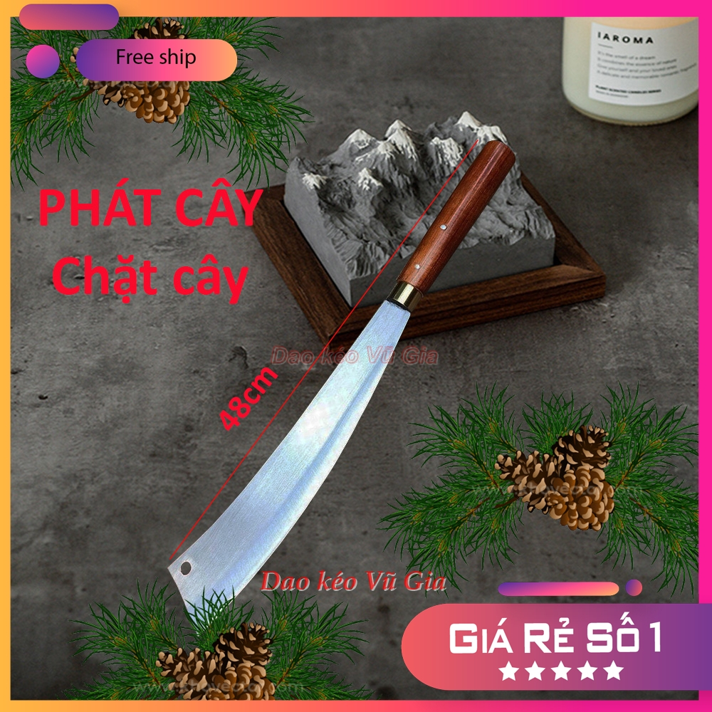 Dao Parang Chặt Cây, Phát Cây, dao sashimi Thép Nhíp ô tô , Dài 48cm - Hàng loại 1 - Dụng cụ nhà bếp