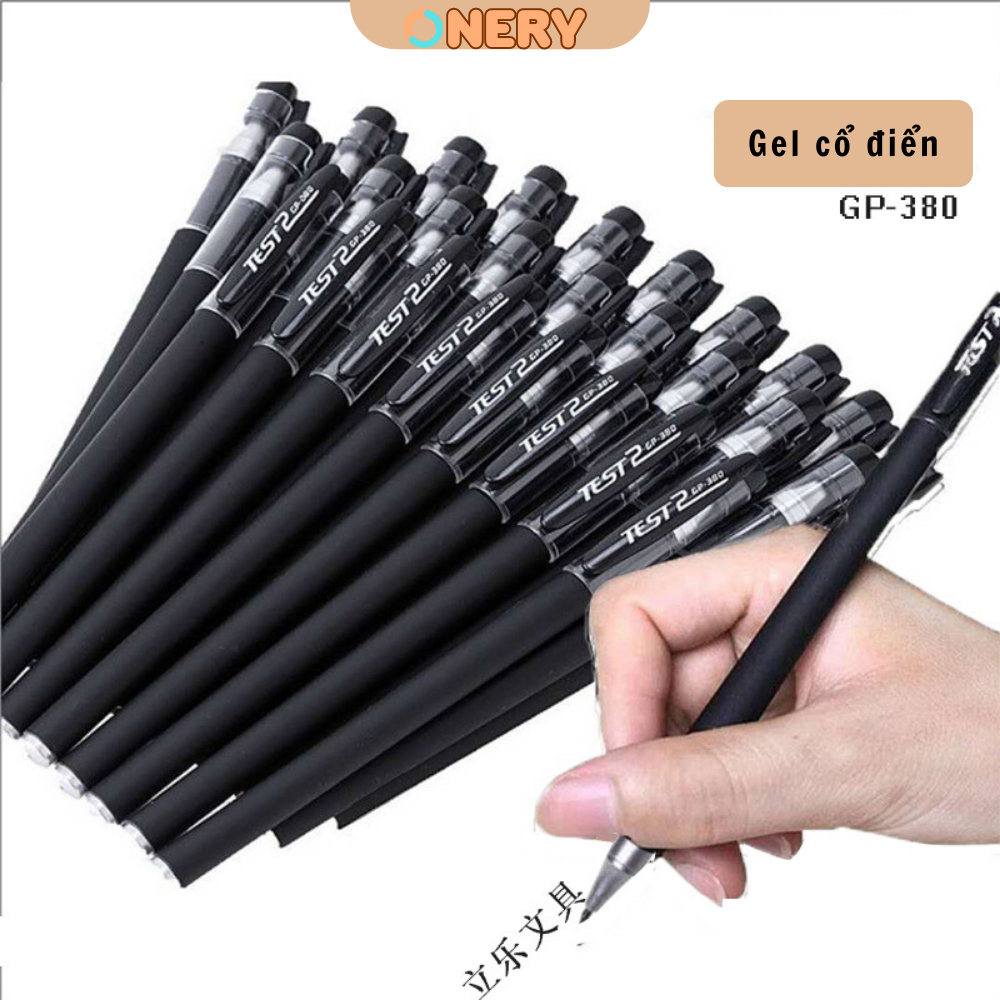 Bút Bi Nước Mực Gel GP380 - Nét Chữ Trơn Mượt